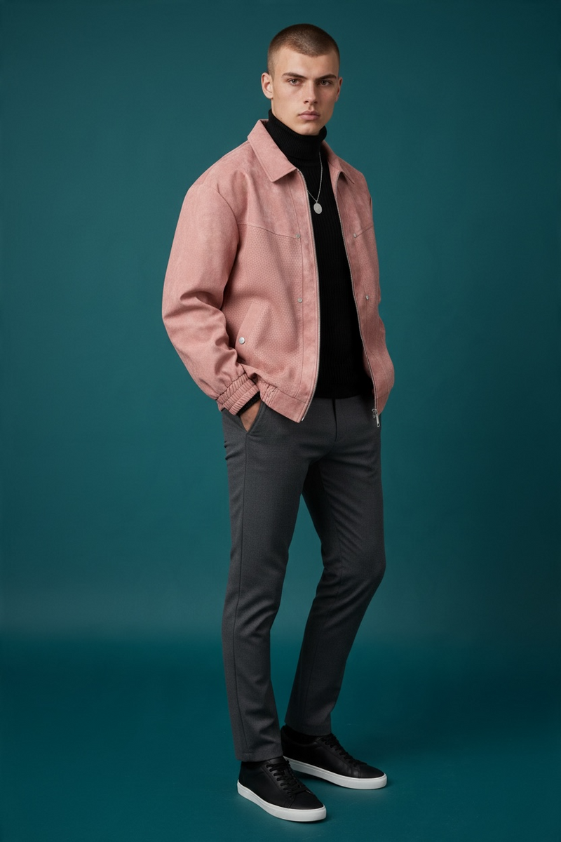 Classic Collared Bomber Jacket
